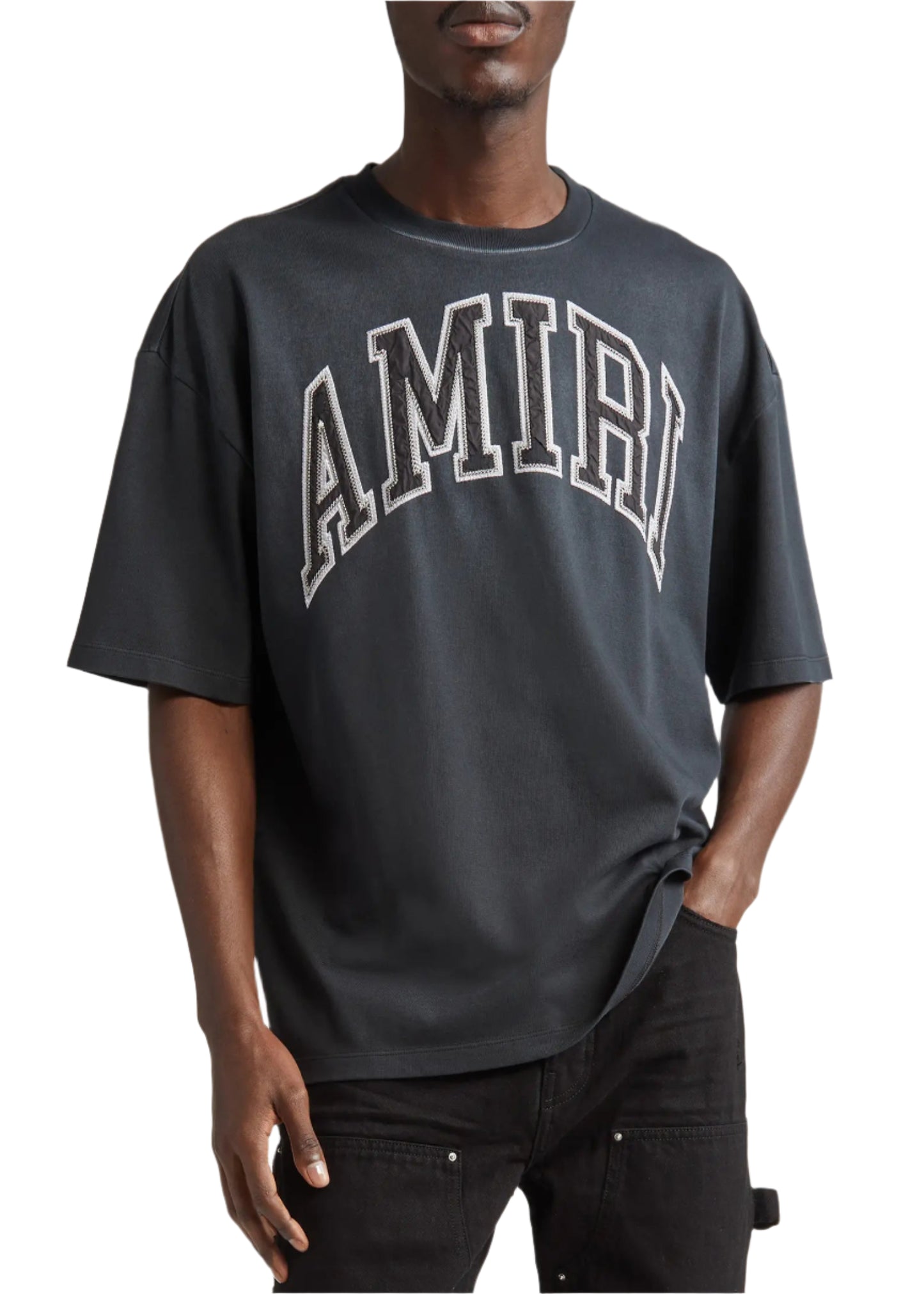 Amiri  Follow Vintage Oversized T-shirt in Cotton Black