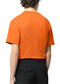 LV Embroidered Signature Short-Sleeved Cotton Crewneck Orange