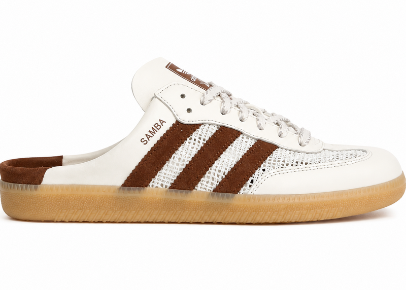 Adidas Samba OG Mule "Off White Brown"