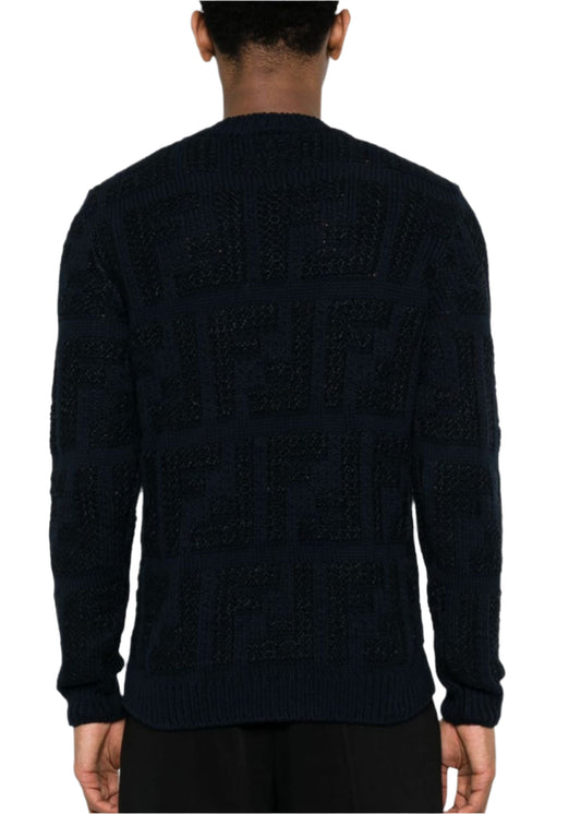 FENDI FF chunky-knit jumper