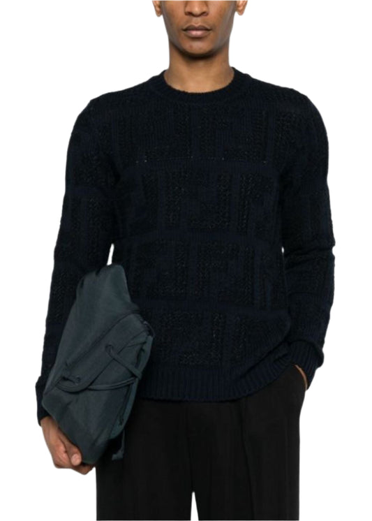 FENDI FF chunky-knit jumper