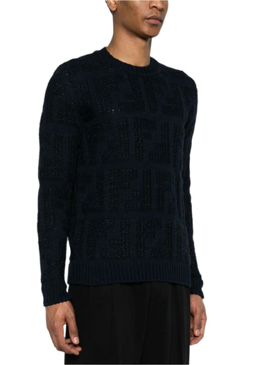 FENDI FF chunky-knit jumper