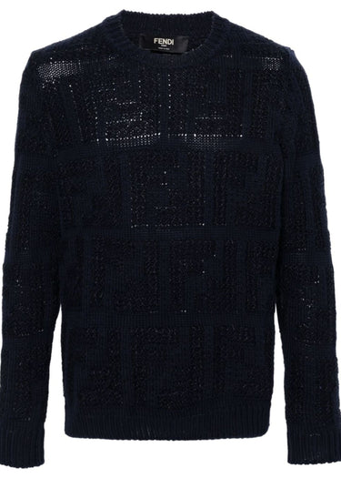 FENDI FF chunky-knit jumper