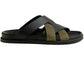 Hermes Kazimir Sandal "Black / Tundra Green"