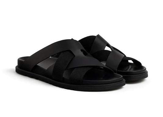 Hermes Kazimir Sandal "Black"