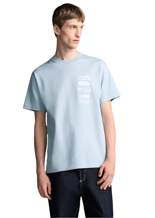 Dior Archives Labels T-Shirt, Relaxed Fit Blue