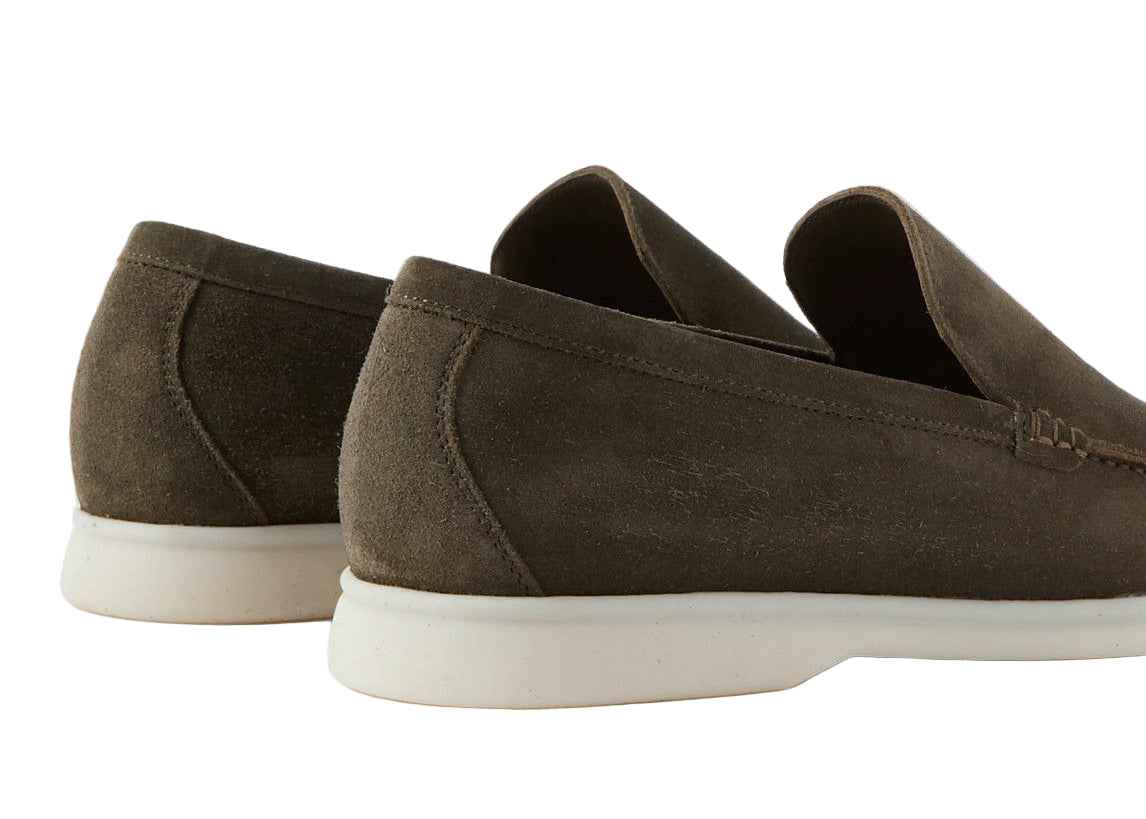 Loro Piana Summer Walk Loafer "Grey Moss"