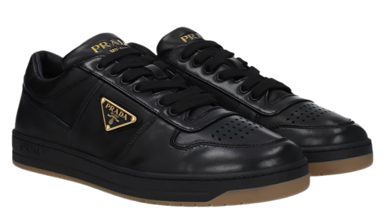 Prada Men's Downtown Napa Leather Low-Top Sneakers