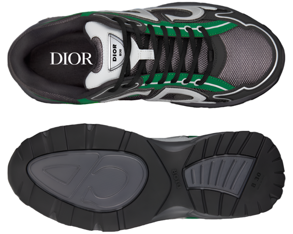 Dior B30 Deep Gray Mesh / Green