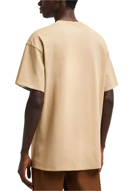 Moncler Logo Reversible T-Shirt Beige