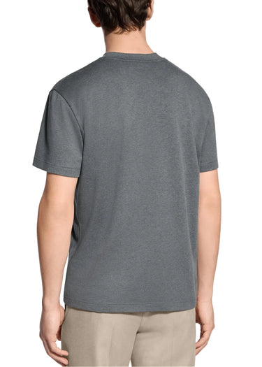 Louis Vuitton Cotton-Silk Short-Sleeved T-Shirt "Grey"