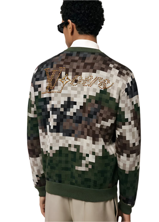 Damier Cotton Jacquard Pullover