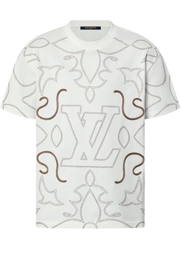 Louis Vuitton Embroidered Cotton T-Shirt