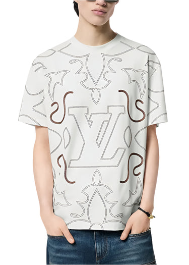 Louis Vuitton Embroidered Cotton T-Shirt