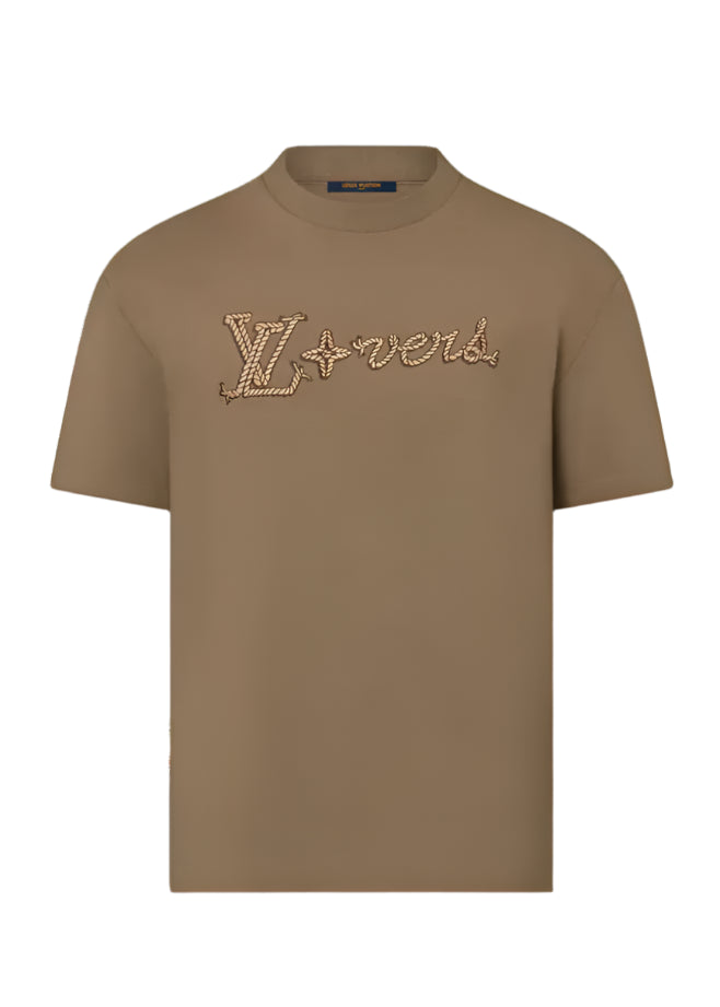 LV Embroidered Signature Cotton T-Shirt