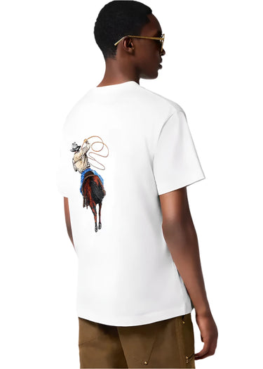 LV Graphic Embroidered Cotton T-Shirt