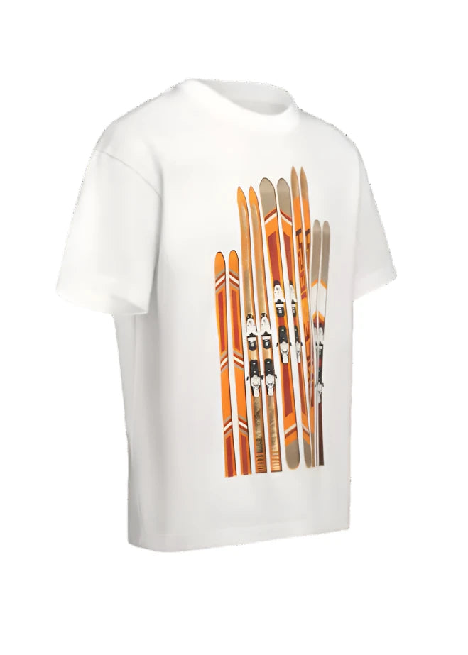 LV Ski Printed Cotton T-Shirt