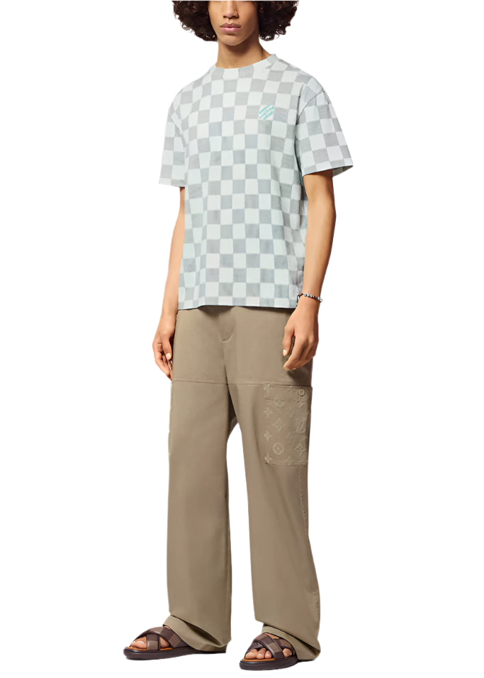 LV Printed Short-Sleeved Cotton T-Shirt