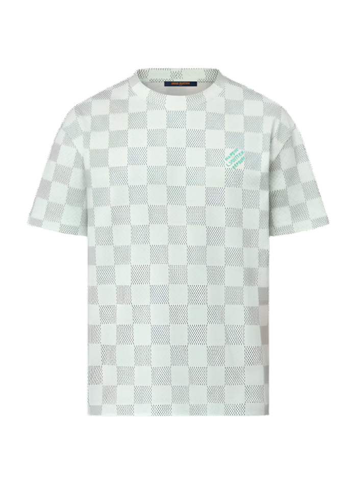 LV Printed Short-Sleeved Cotton T-Shirt