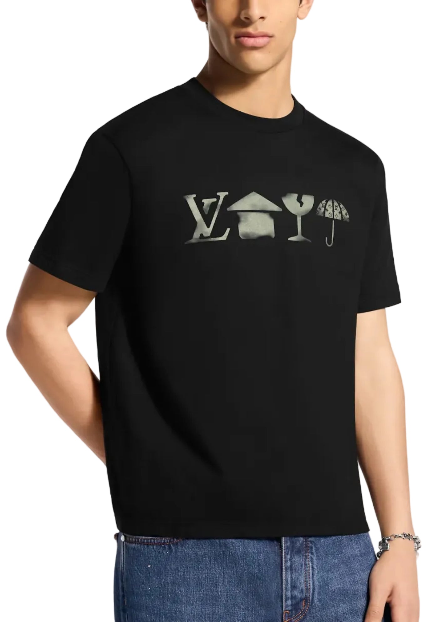 Louis Vuitton Printed Signature T-Shirt