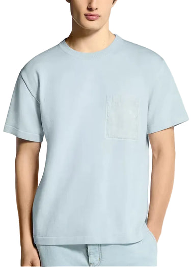 Louis Vuitton T-Shirt With Technical Signature Details "Artic Ice"