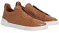 Zegna Dark Beige Triple Stitch™ SECONDSKIN Sneakers