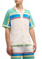 Casablanca Crocheted cotton tennis shirt