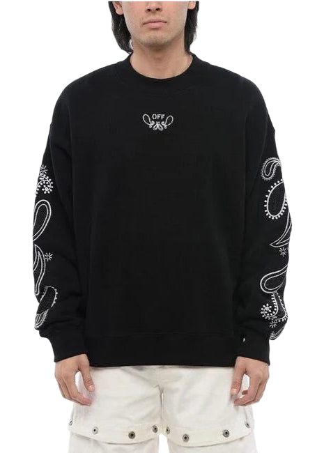 Off-White Bandana Crew Neck Sweatshirt 'Black'