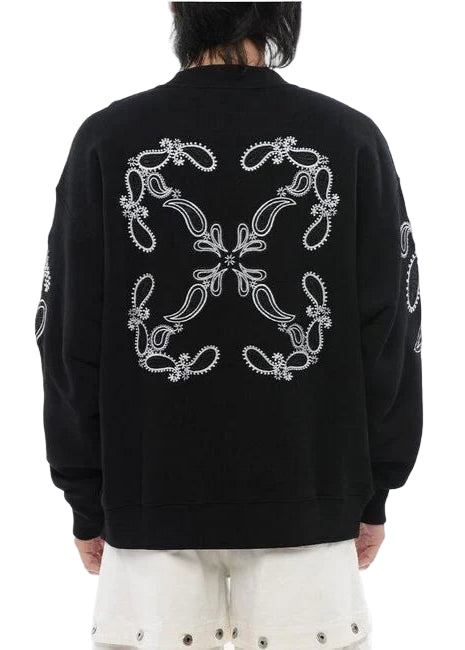 Off-White Bandana Crew Neck Sweatshirt 'Black'