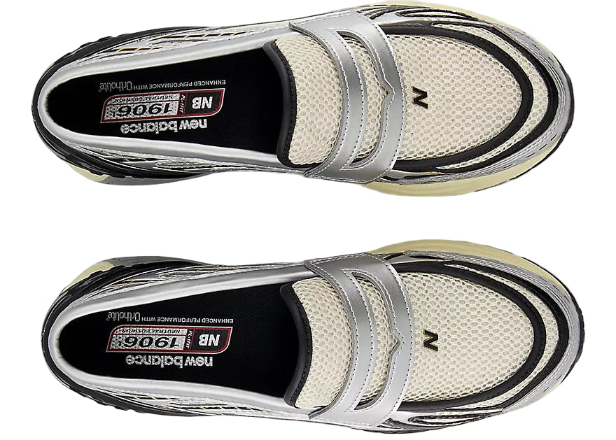 New Balance Mocassins 1906 "Silver Metallic with Black"
