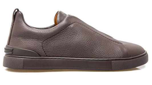 Zegna triple stitch low-top