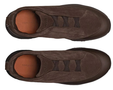 ZEGNA Triple Stitch Suede Sneakers "Brown"