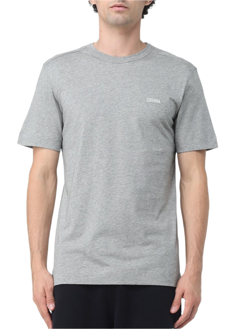 Zegna Grey cotton T-shirt