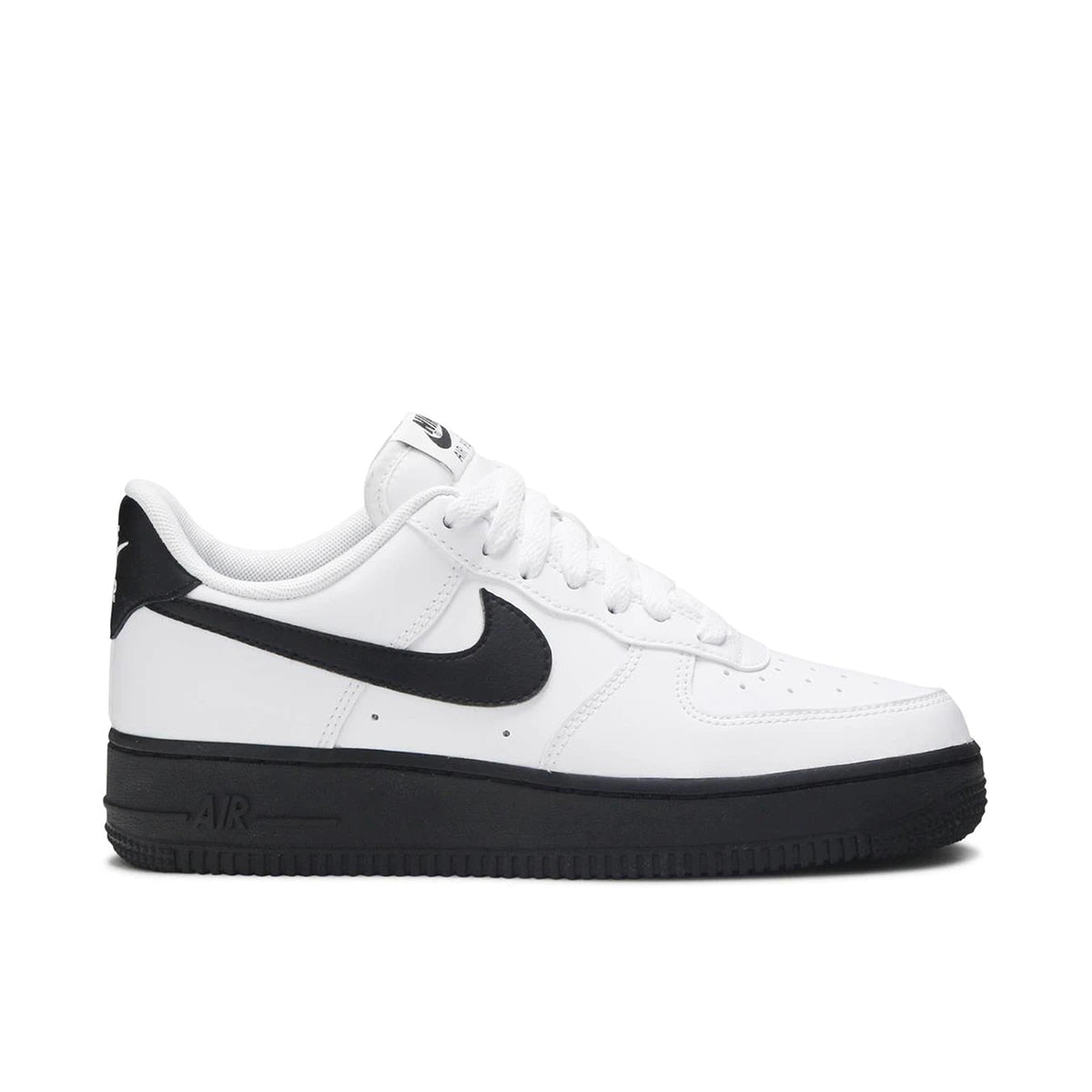 NIKE AIR FORCE 1 07 LOW WHITE BLACK MIDSOLE