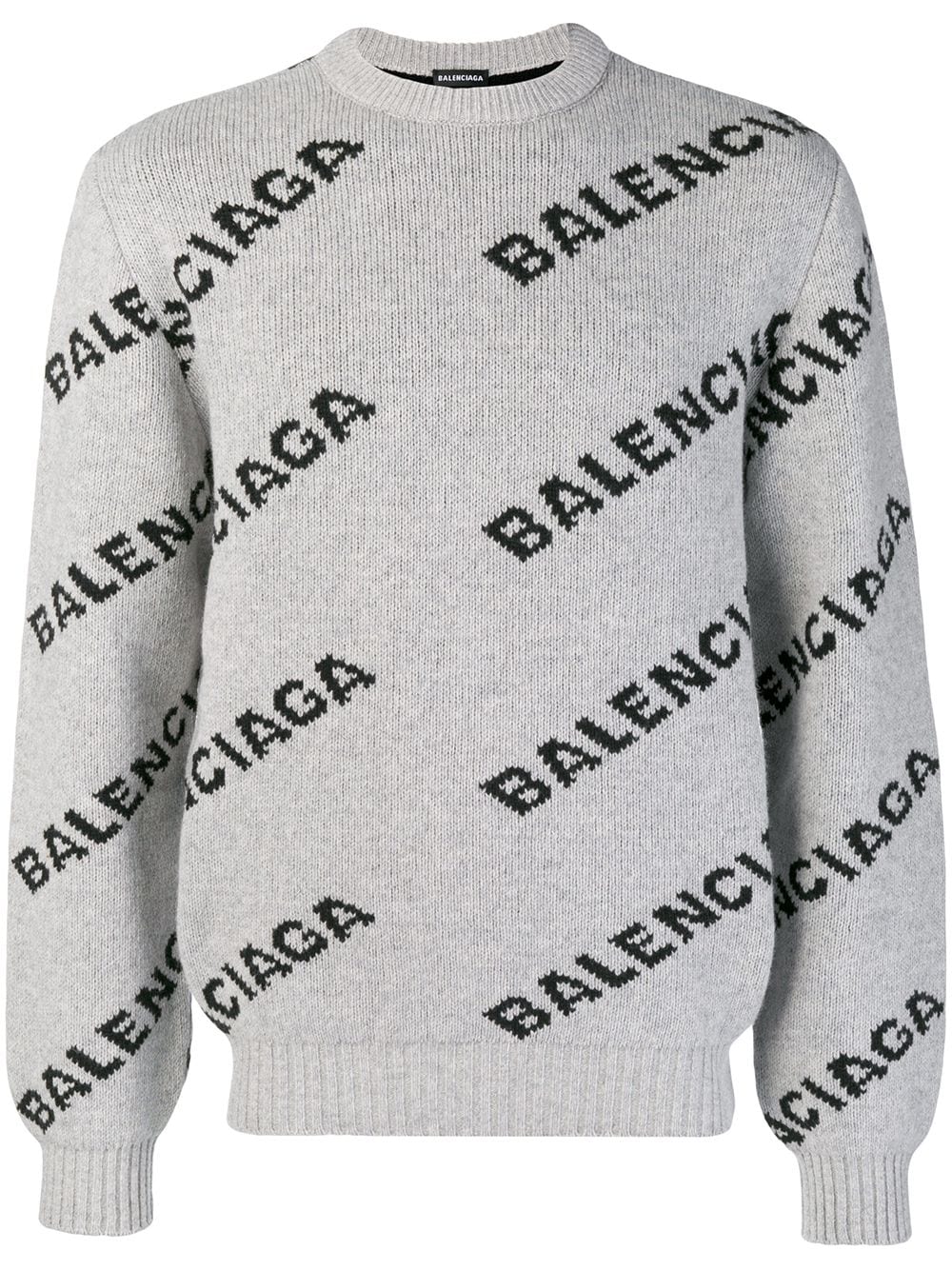 Balenciaga logo crew neck sweater