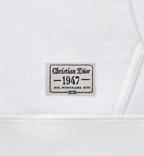 LOOSE FIT CD-1947 HOODY White cotton grab plush