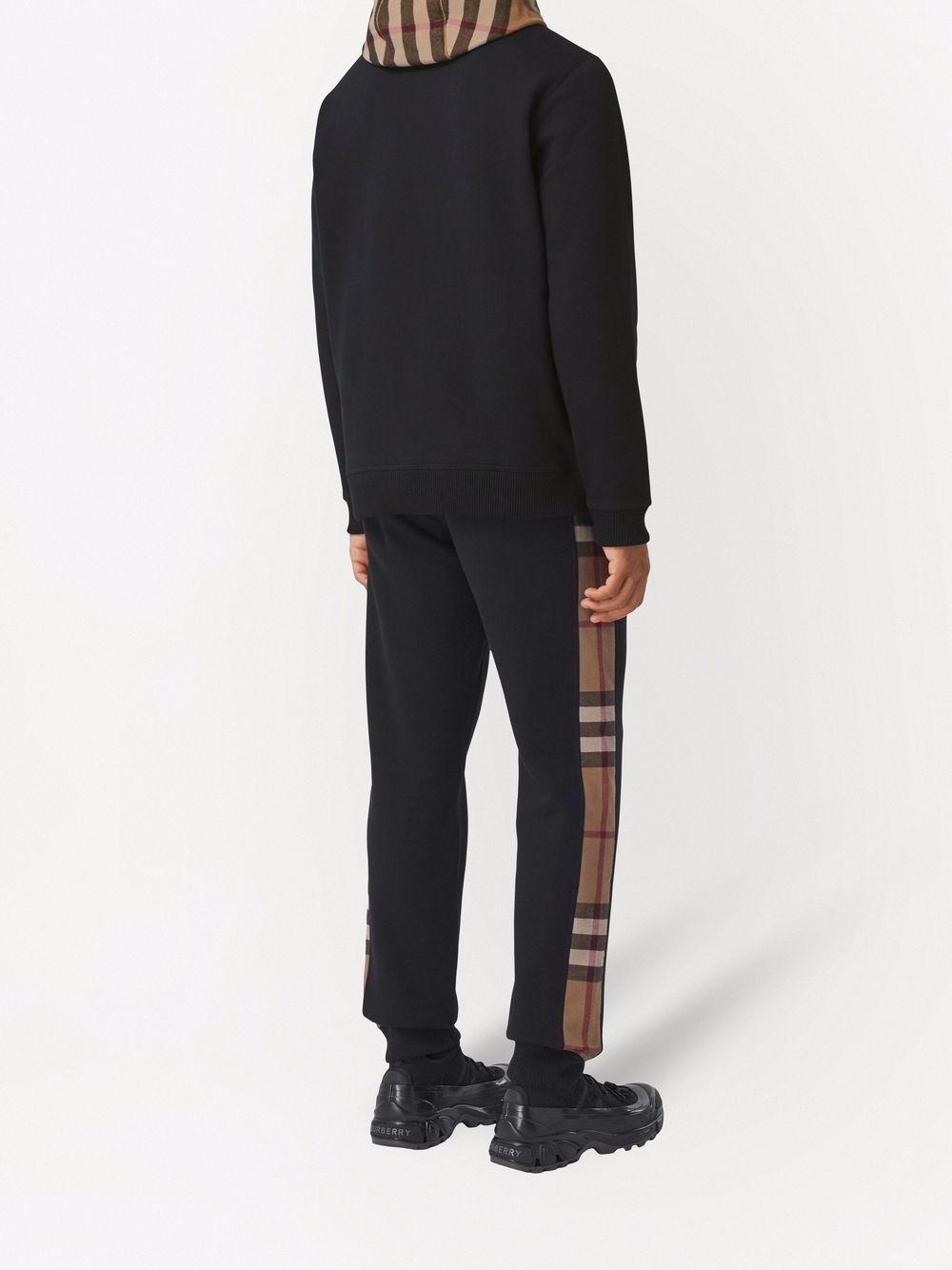 Burberry check-detail hoodie