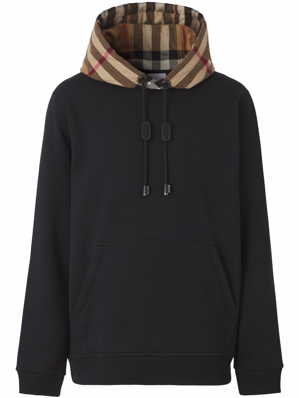 Burberry check-detail hoodie