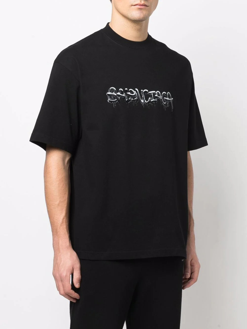 Balenciaga logo printed crew neck T-shirt