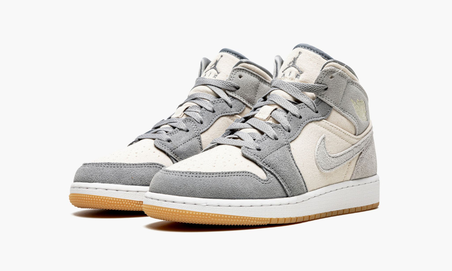 AIR JORDAN 1 MID SE GS "Coconut Milk / Particle Grey"