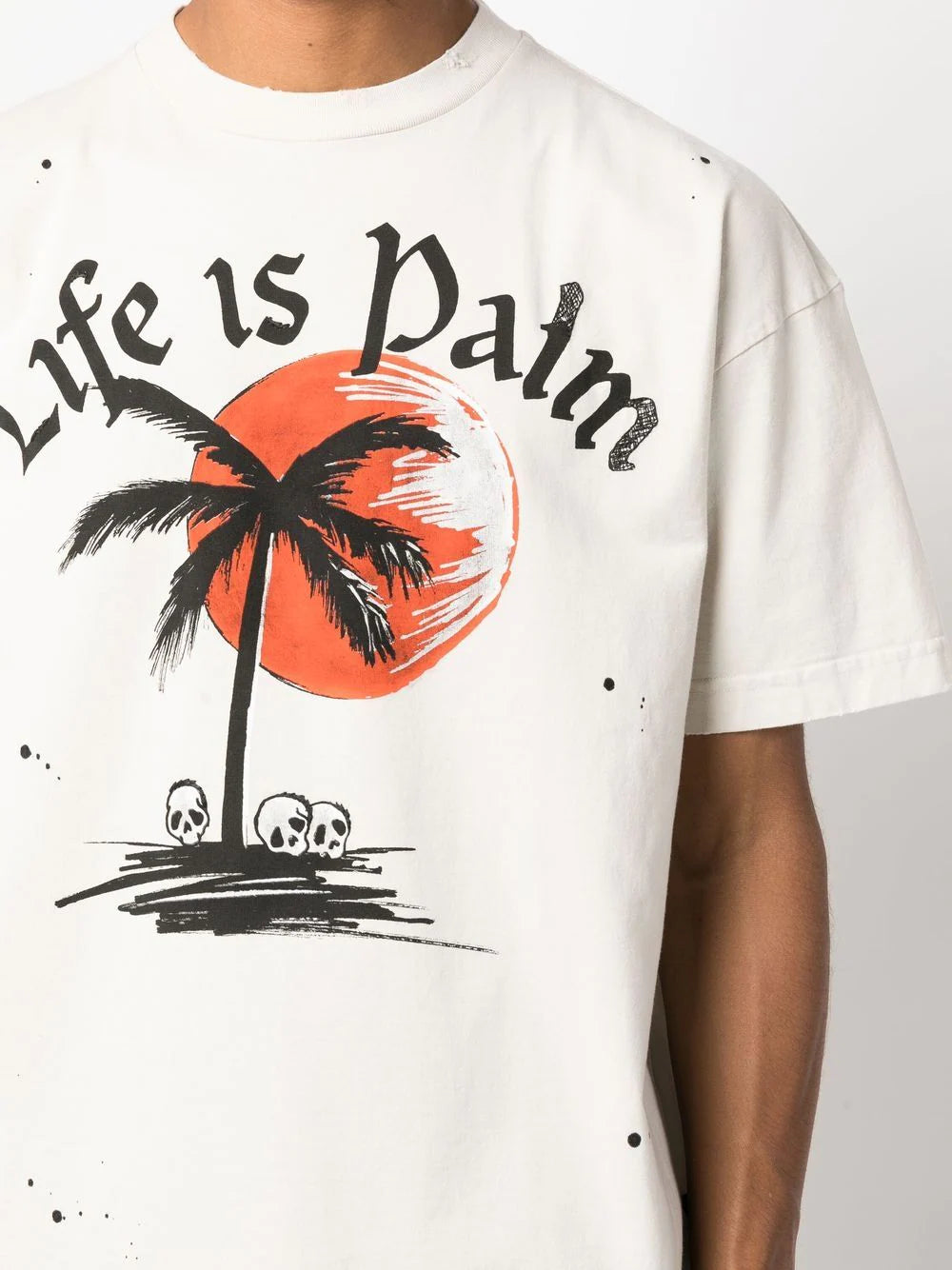 Palm Angels slogan-print crew-neck T-shirt