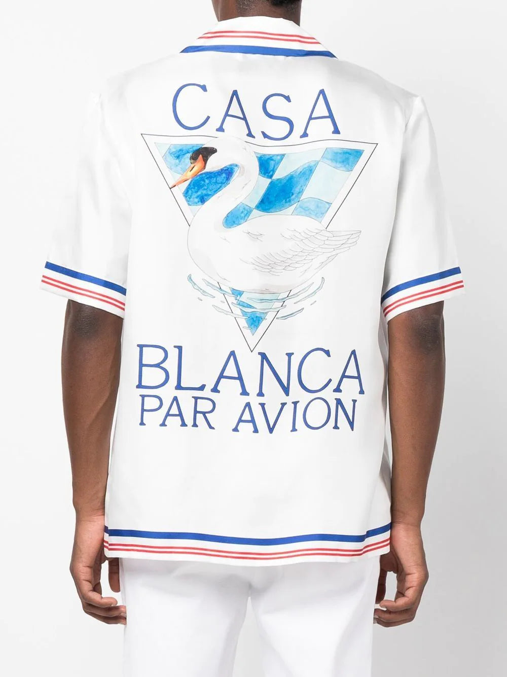Casablanca Cuban collar graphic-print shirt