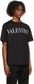 VALENTINO Black 'Valentino' Print T-Shirt
