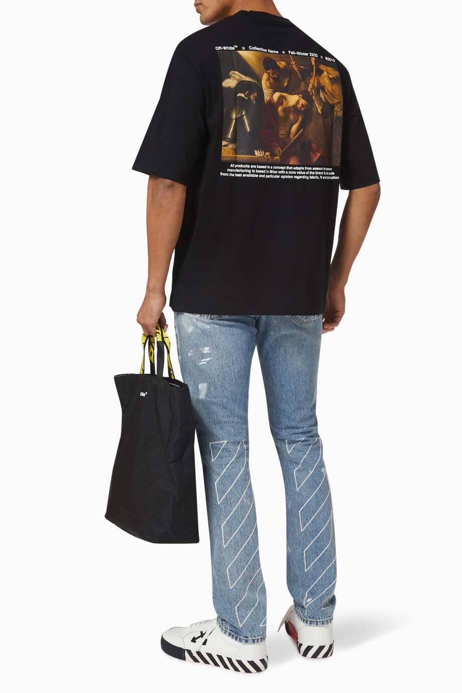 OFF-WHITE Caravaggio Crownin Skate T-shirt in Cotton