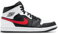 Jordan 1 Mid Black Chile Red White