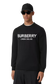 BURBERRY Logo Intarsia Wool Blend Sweater