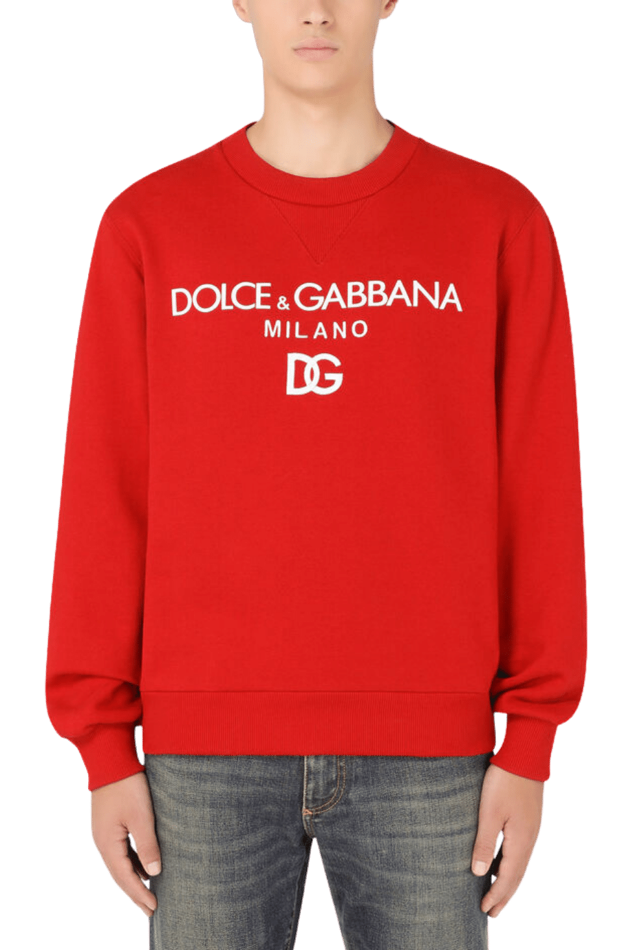 Dolce&Gabbana Jersey sweatshirt with DG embroidery