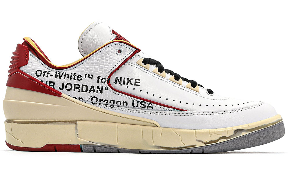 Air Jordan 2 Low x Off-White "White and Varsity Red"