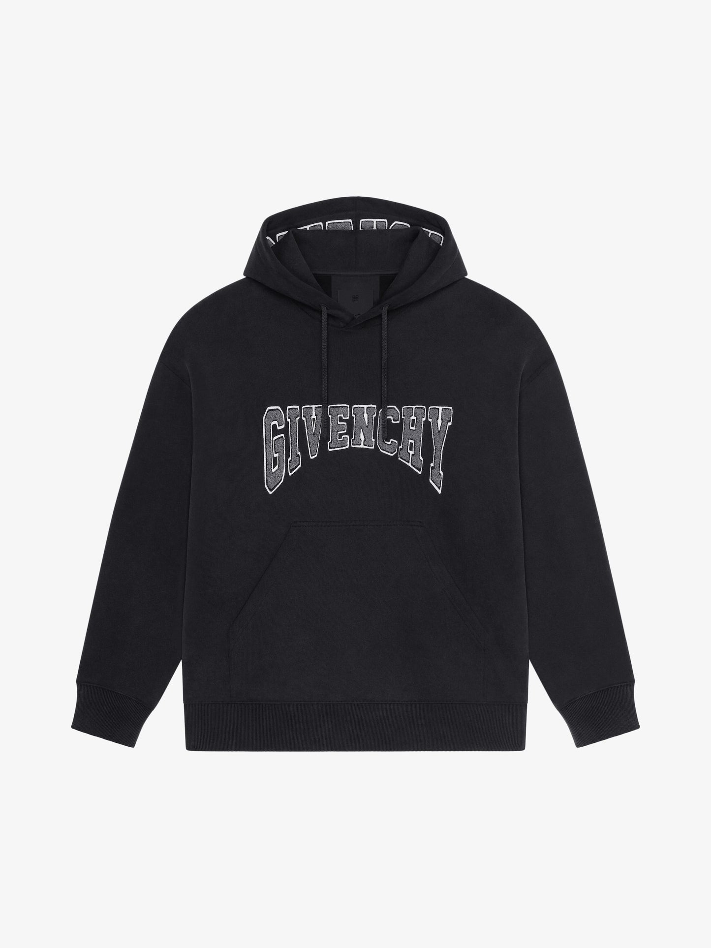 GIVENCHY Slim fit hoodie in felpa with patch