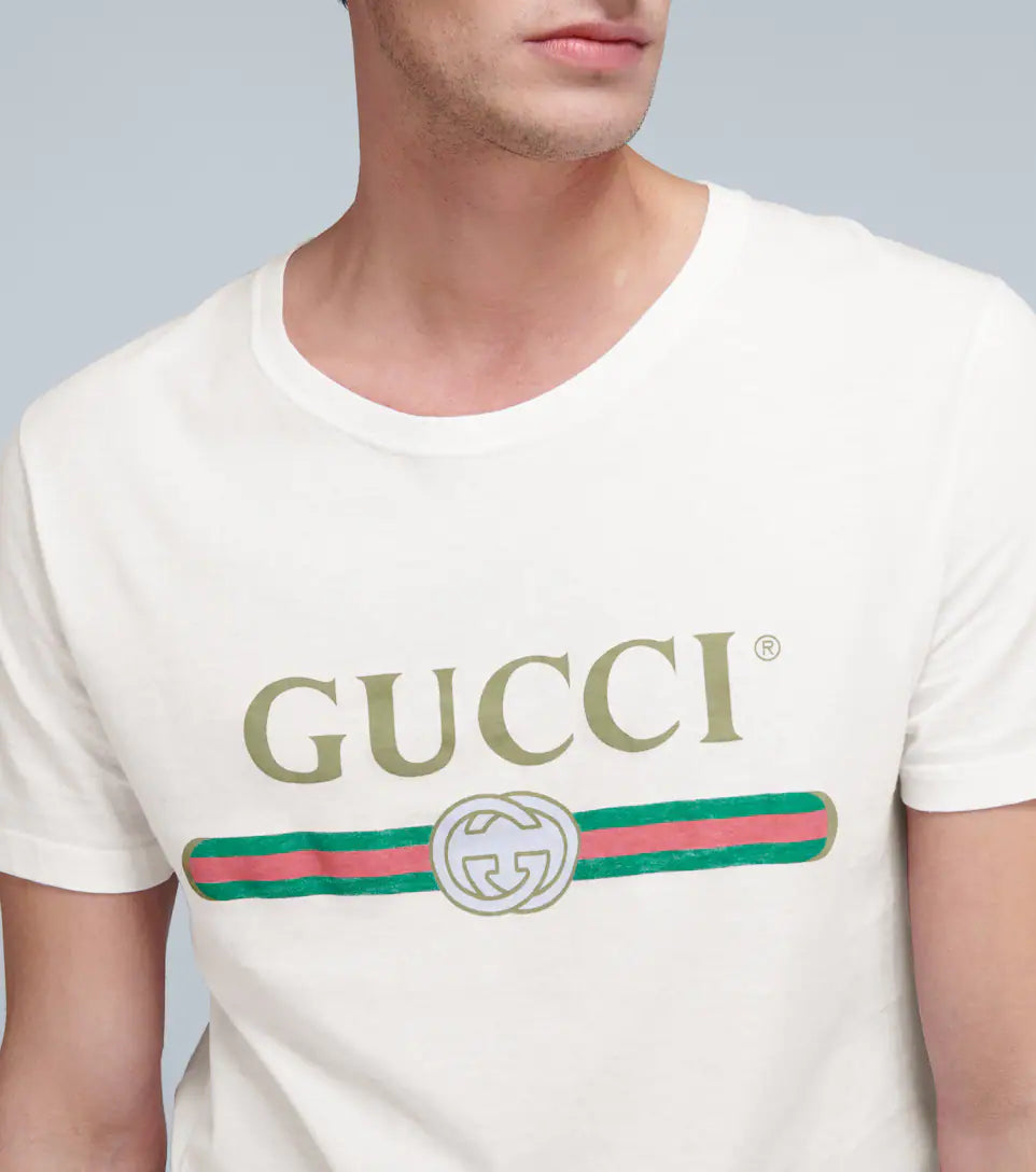 GUCCI Oversized cotton T-shirt with logo
